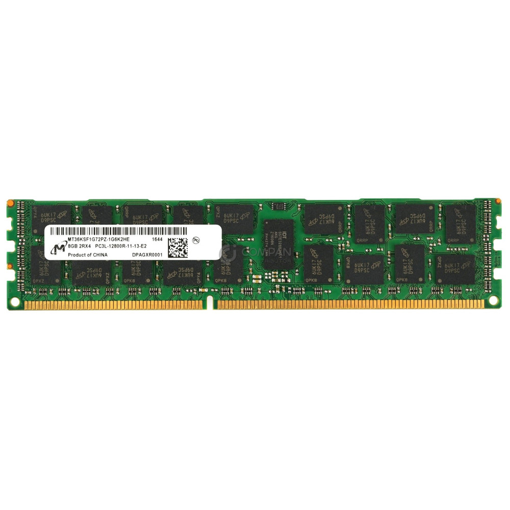 MT36KSF1G72PZ-1G6K2 MICRON DDR3 8GB 2RX4 PC3L-12800 1600MHZ RDIMM